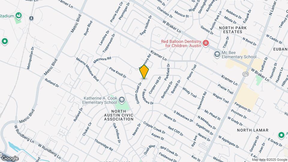 10613 Golden Quail Dr Map and Location Details