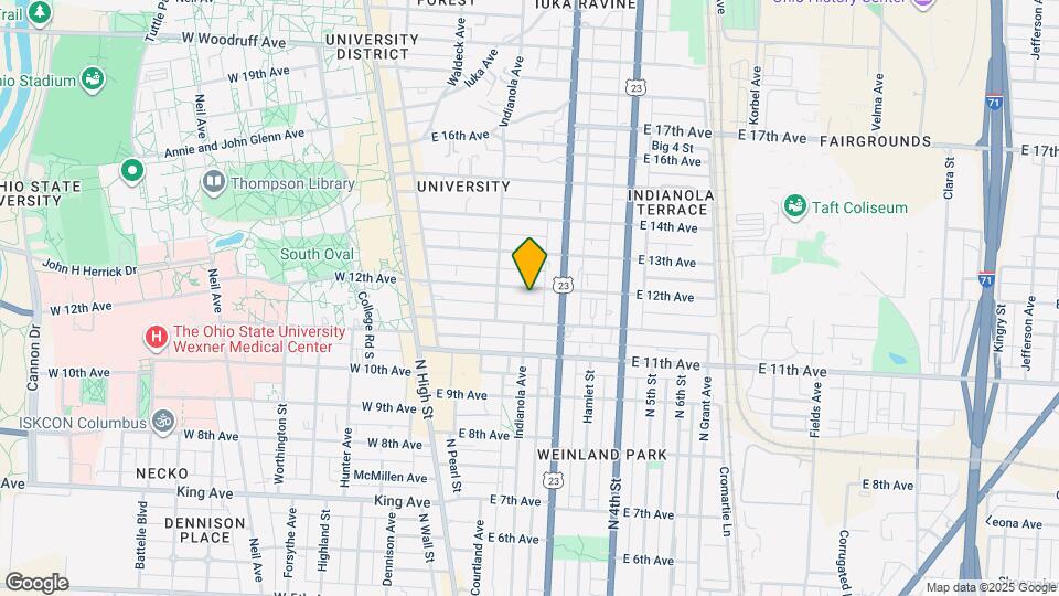 171 E 12th Ave Map and Location Details