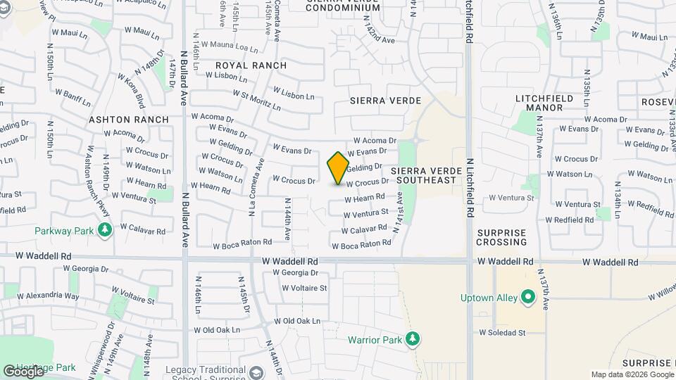 14251 W Crocus Dr Mapa y Detalles de la Ubicación
