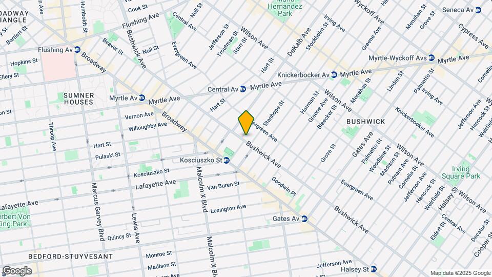 827 Bushwick Ave Map and Location Details
