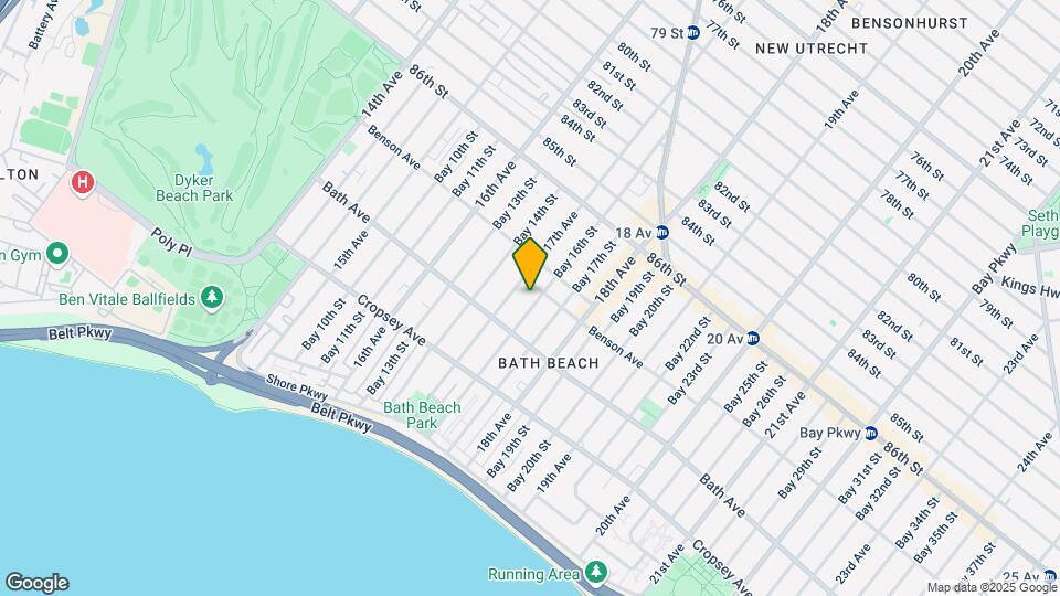8728 Bay 16th St Map and Location Details