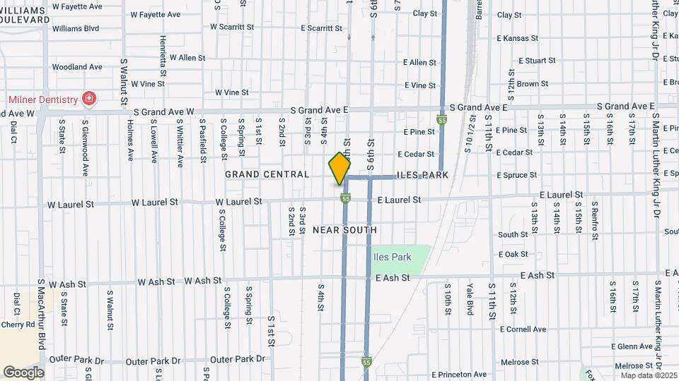 1621 S 5th St Map and Location Details