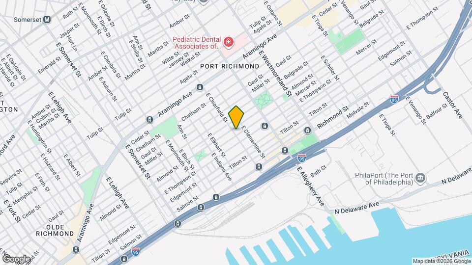 2611 E Clearfield St Map and Location Details