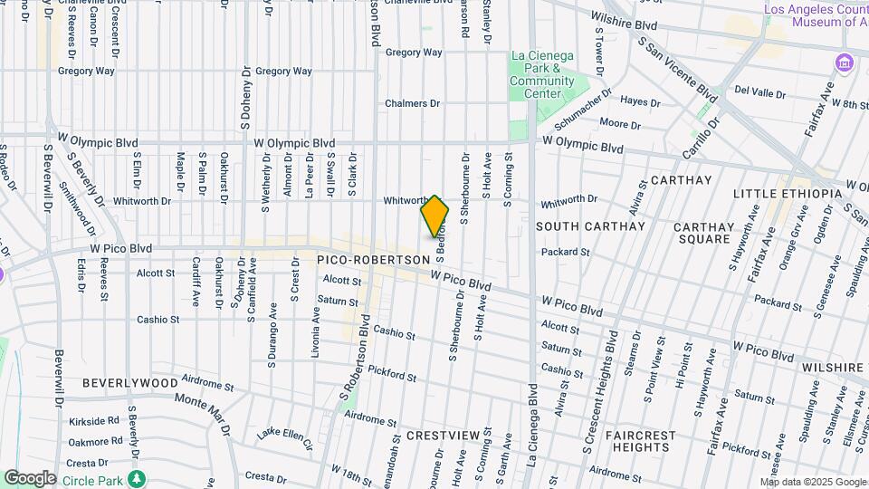 1209 S Bedford St Map and Location Details