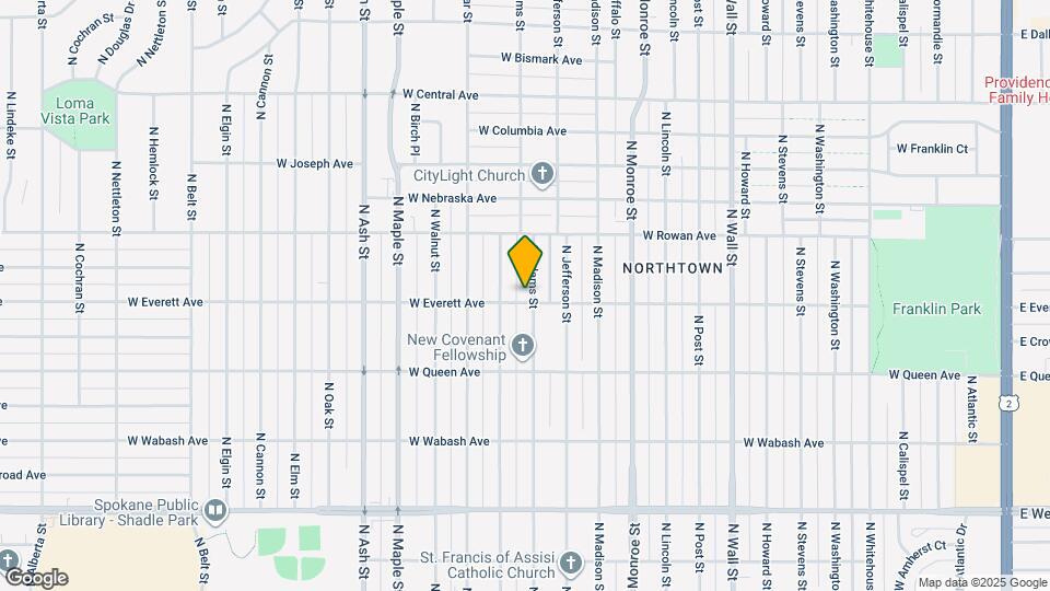 5303 N Adams St Map and Location Details