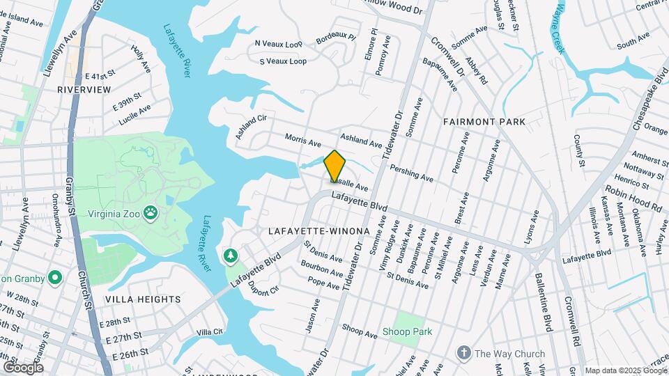 1718 Lafayette Blvd Mapa y Detalles de la Ubicación