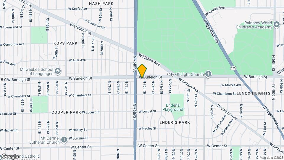 7509 W Burleigh St Map and Location Details