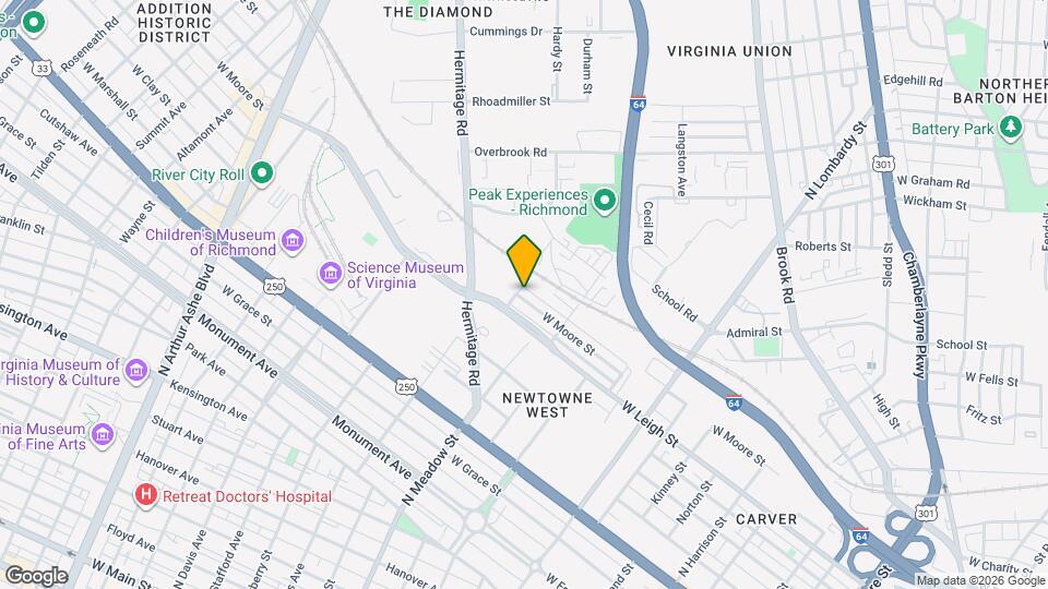 2080 W Moore St Map and Location Details