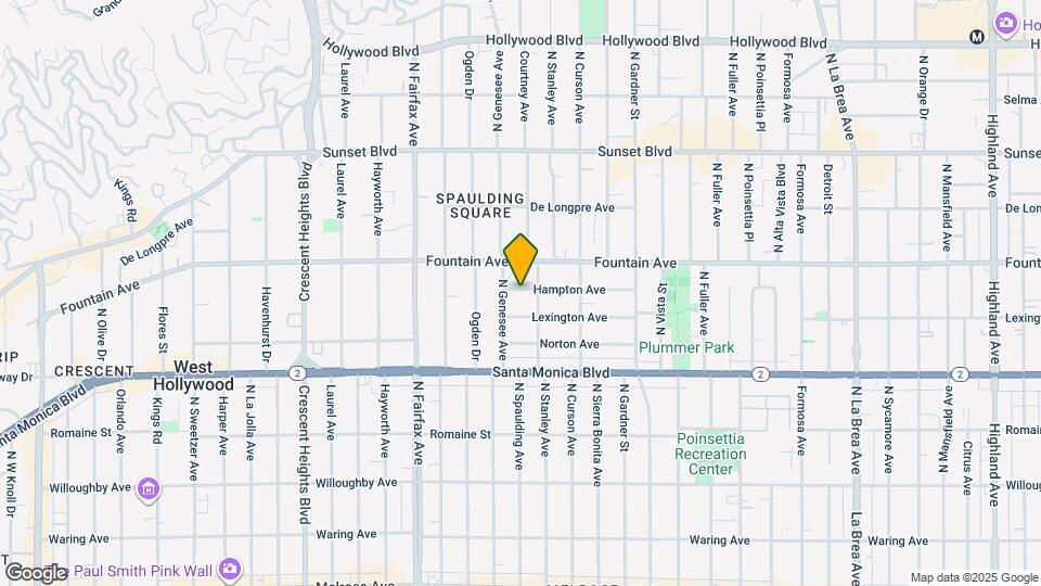 7720 Hampton Ave Mapa y Detalles de la Ubicación