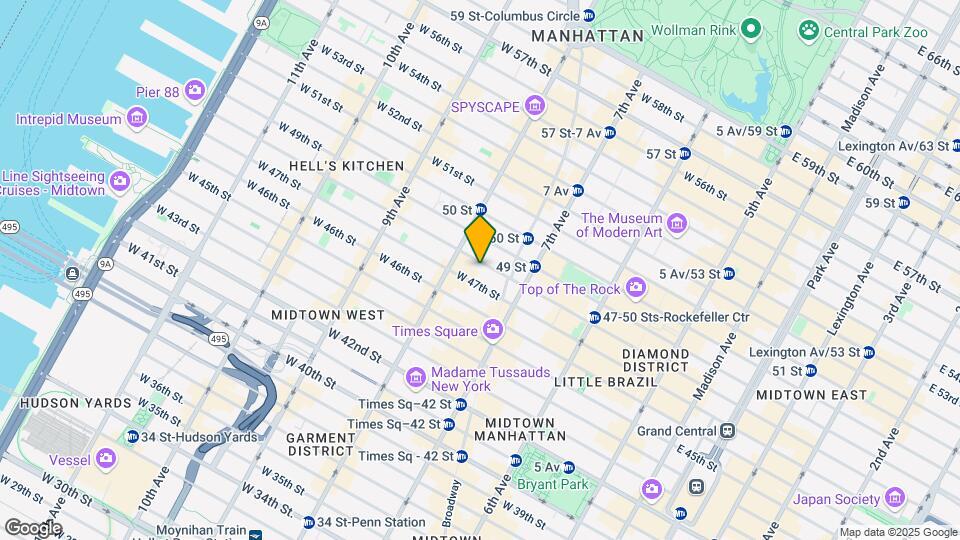 230 W 48th St Map and Location Details