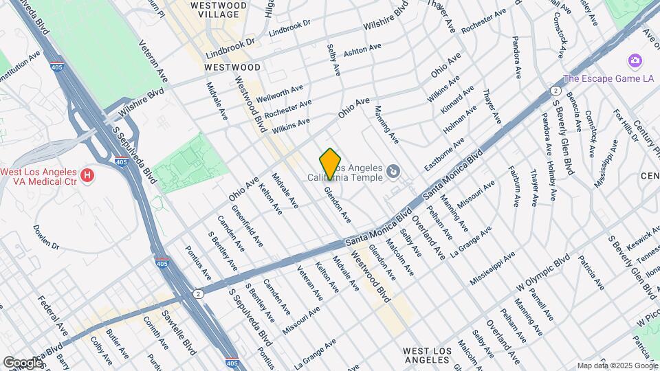 1620 Glendon Ave, Unit 1624 Map and Location Details
