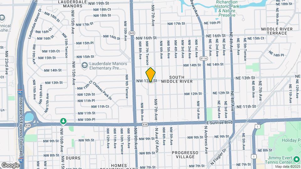 1236 NW 7th Terrace Map and Location Details