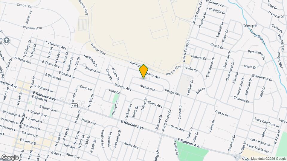 1610 Poage Ave Mapa y Detalles de la Ubicación