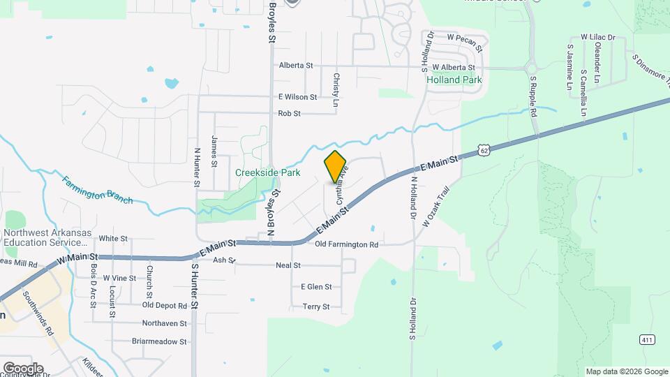 109 N Panther Ave Map and Location Details