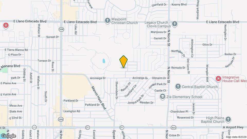 1544 Arbor Dr Map and Location Details