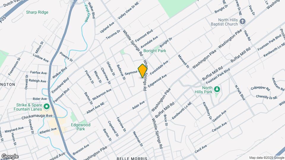 2927 Whittle Springs Rd Map and Location Details