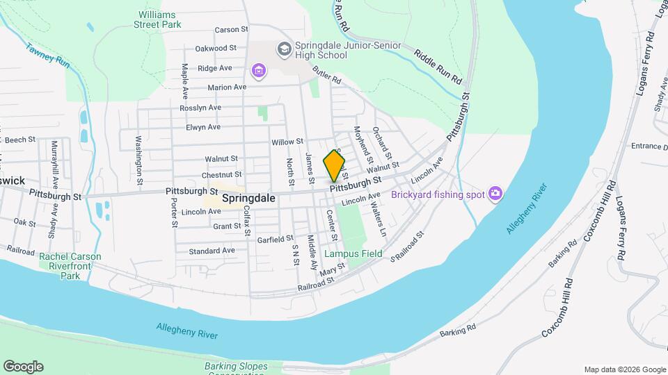829 Pittsburgh St Mapa y Detalles de la Ubicación