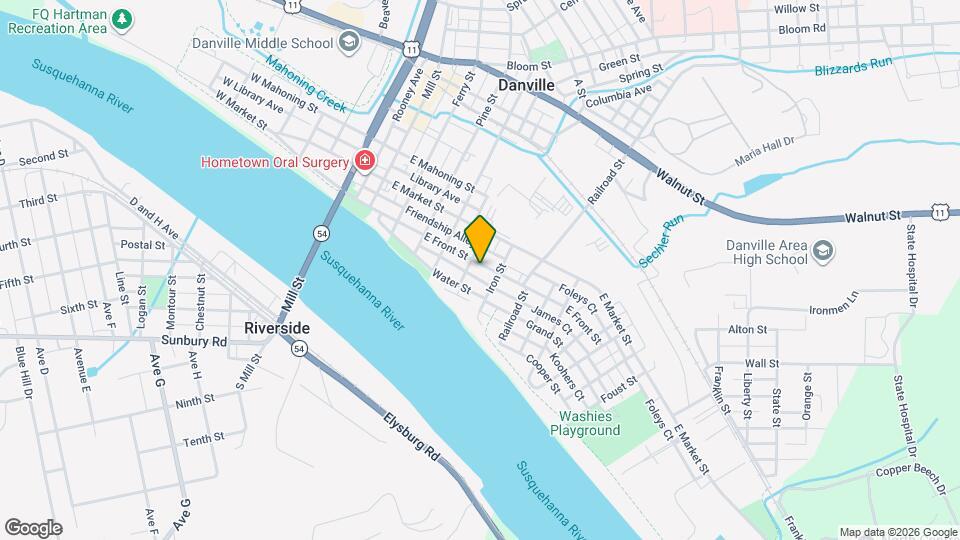 428 E Front St Mapa y Detalles de la Ubicación