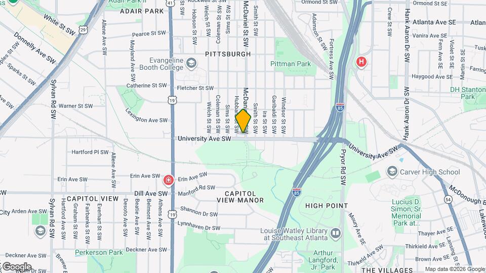 1189 McDaniel St SW Map and Location Details