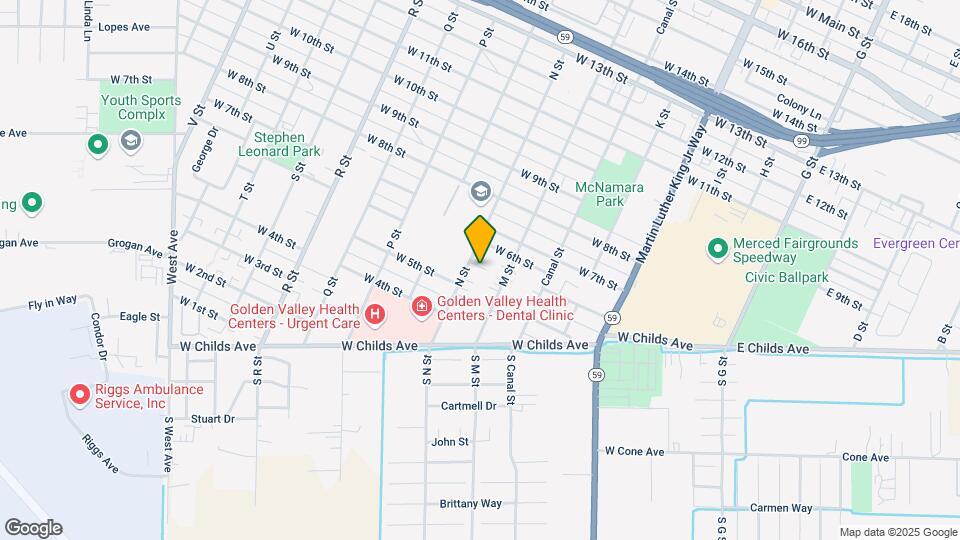 550 N St Map and Location Details