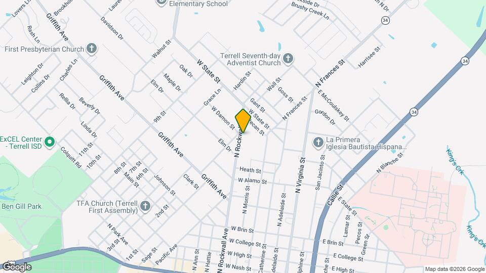 918 N Rockwall Ave Map and Location Details