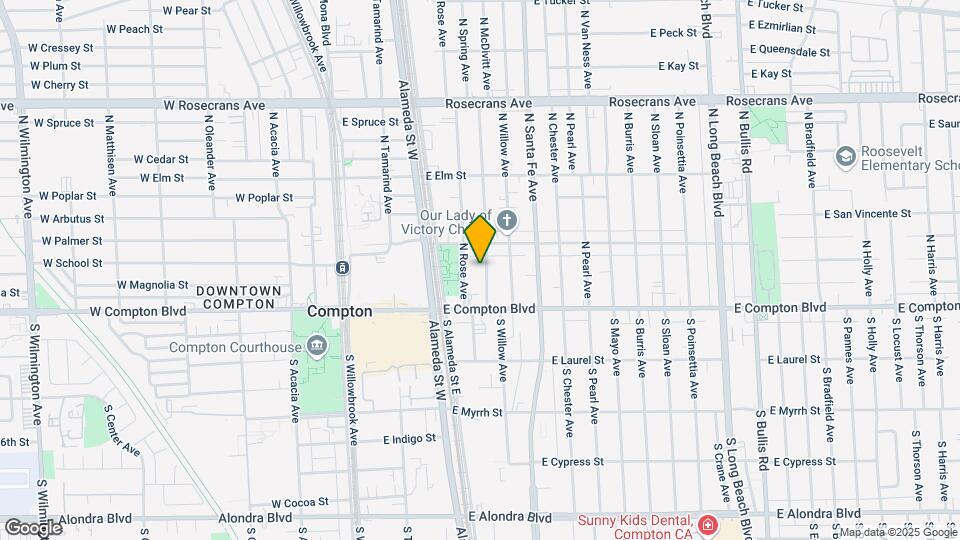 209 N Spring Ave Map and Location Details