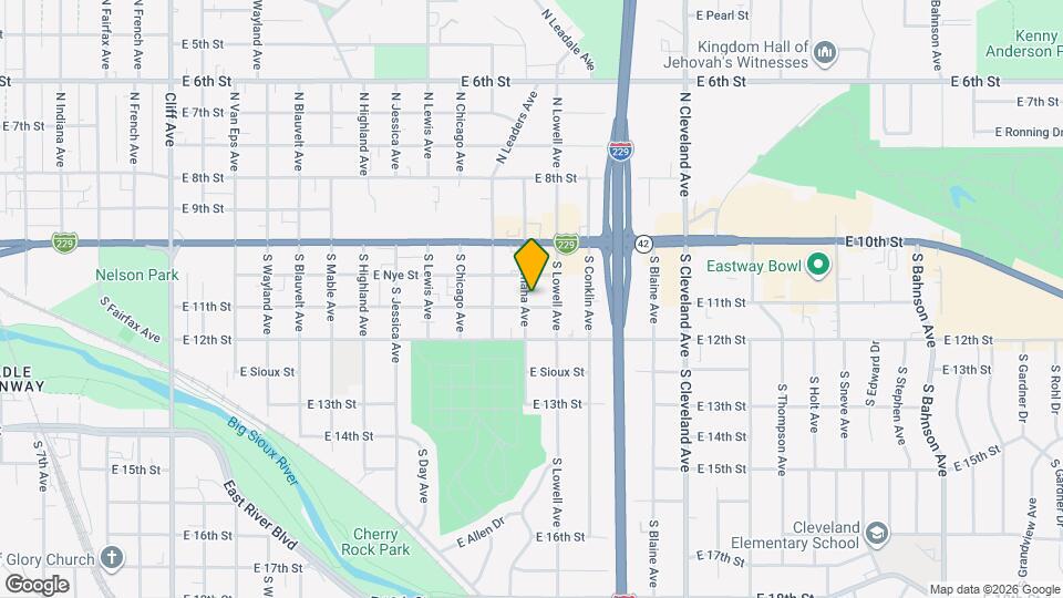 324 S Omaha Ave Map and Location Details