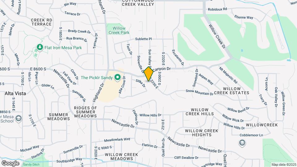 8670 Snow Mountain Dr Map and Location Details