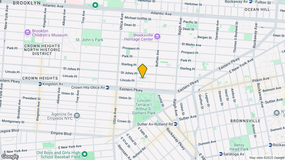 1483 Lincoln Pl Mapa y Detalles de la Ubicación