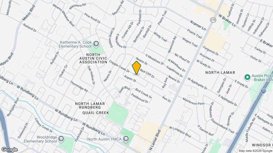 1017 Cripple Creek Dr Map and Location Details