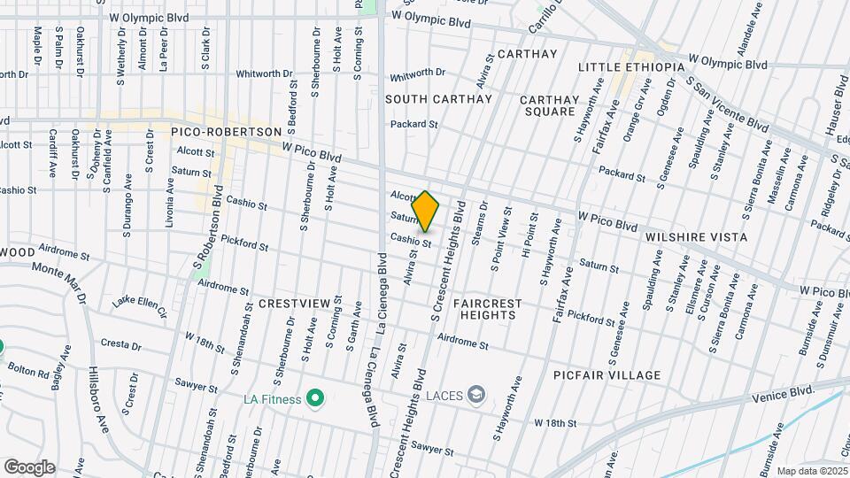 6087 Cashio St Map and Location Details
