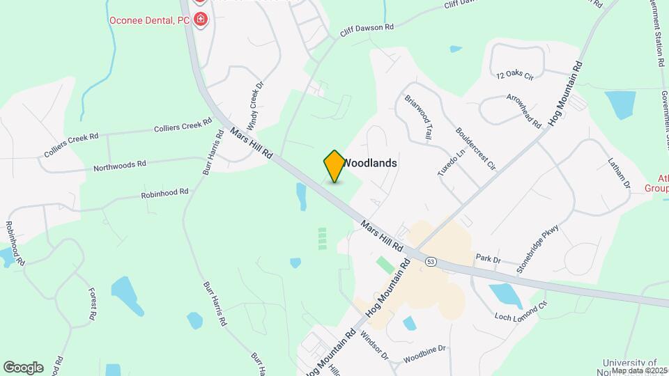 1190 Mars Hill Rd Map and Location Details