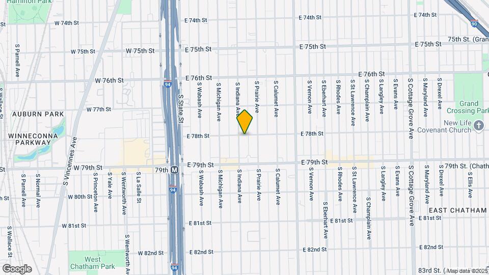 7801-05 S Indiana Ave Chicago IL Map and Location Details