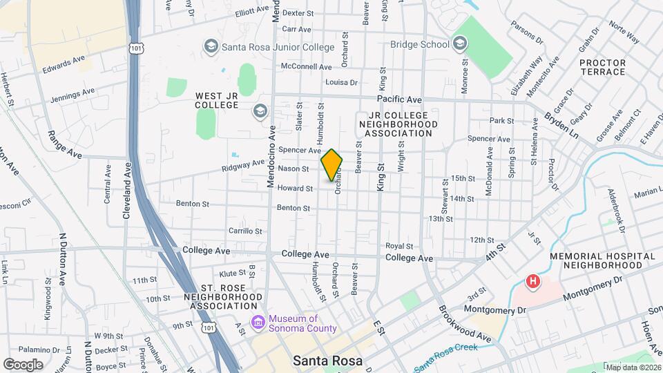 721 Howard St Map and Location Details