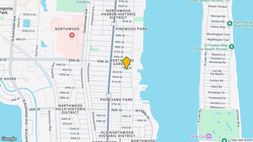 419 43rd St Mapa y Detalles de la Ubicación