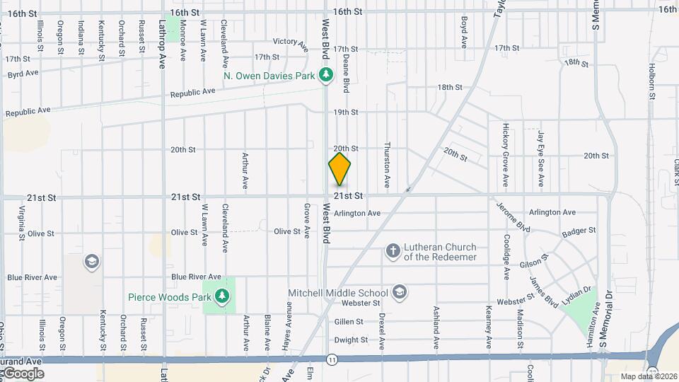 3010 21st St Mapa y Detalles de la Ubicación