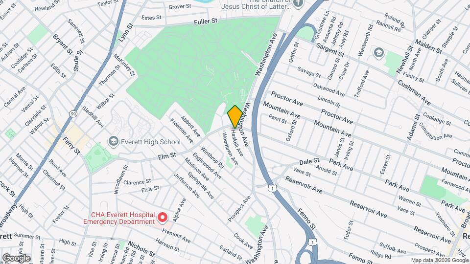 14 Haskell Ave, Unit A Map and Location Details