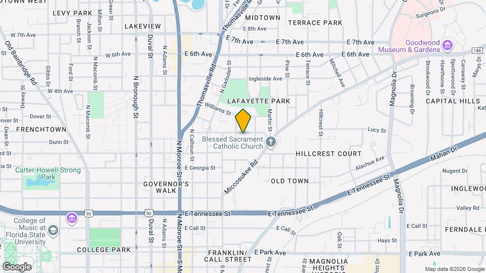 515 McDaniel St Map and Location Details