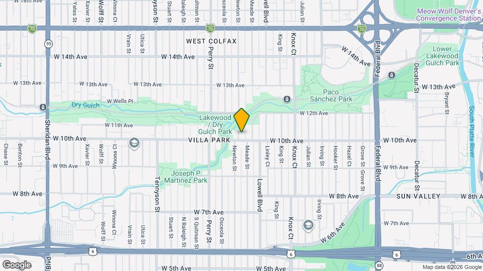 1010 Newton St Map and Location Details