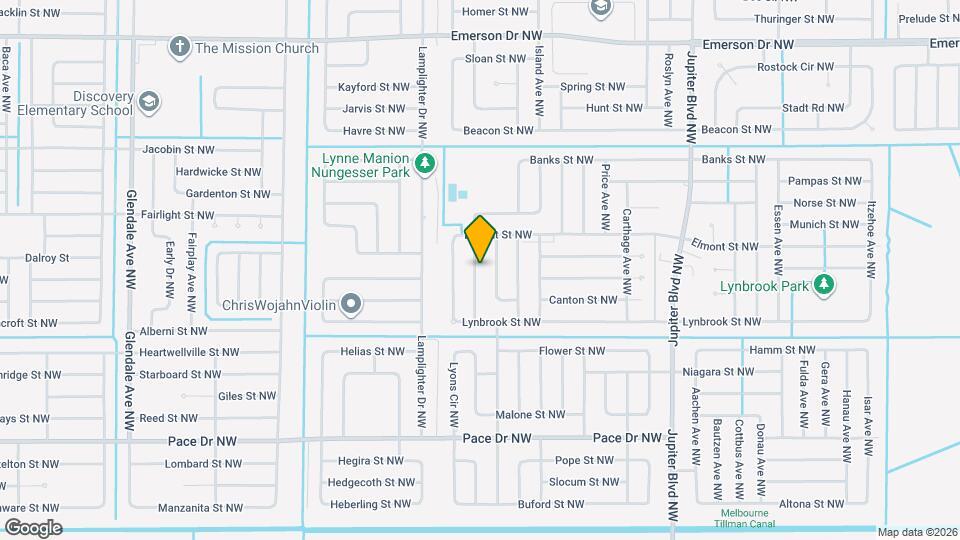 1021 Locust Ave Mapa y Detalles de la Ubicación