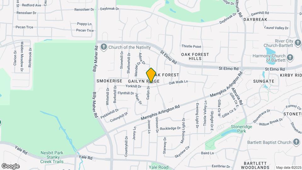 6162 Yorkhill Dr Map and Location Details