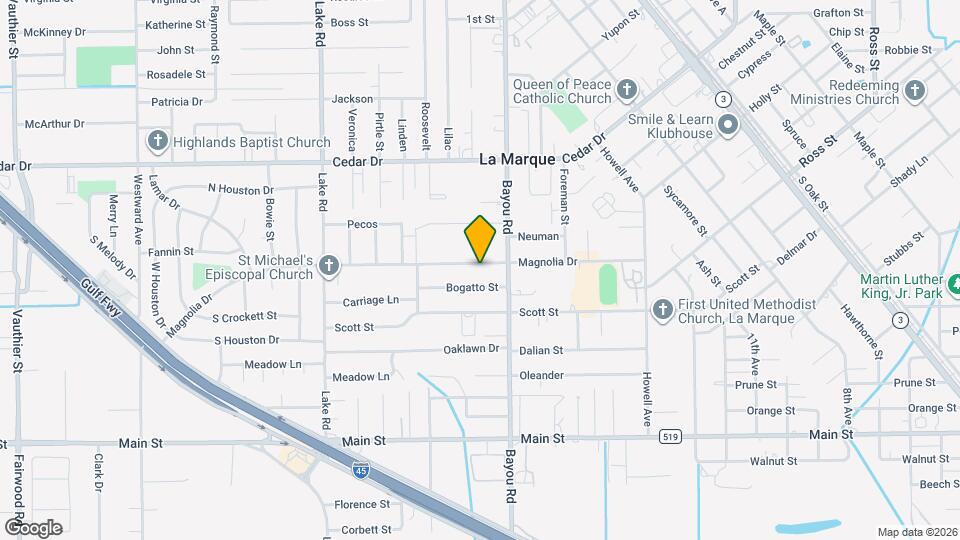 1929 Magnolia Dr Map and Location Details