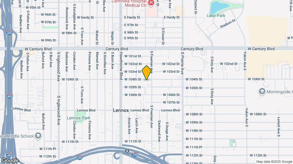 4216 W 104th St Map and Location Details