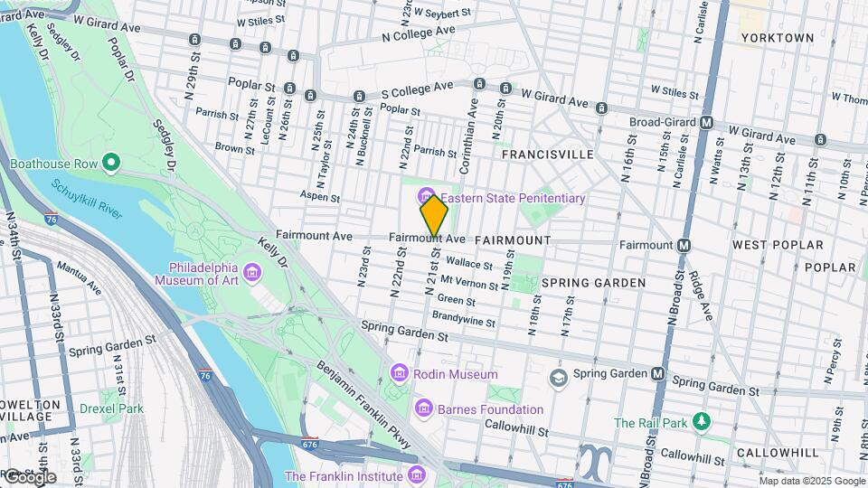 2100-2110 Fairmount Ave Map and Location Details