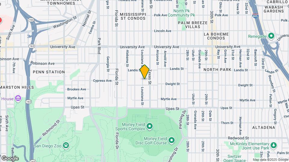 3623 Louisiana St Map and Location Details
