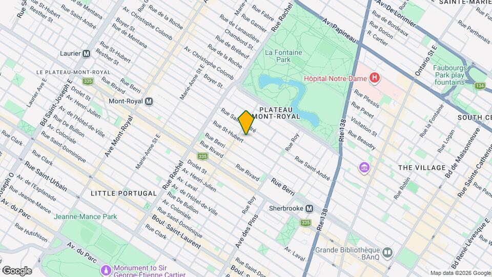 3999-4003 Saint-Hubert Rue Map and Location Details