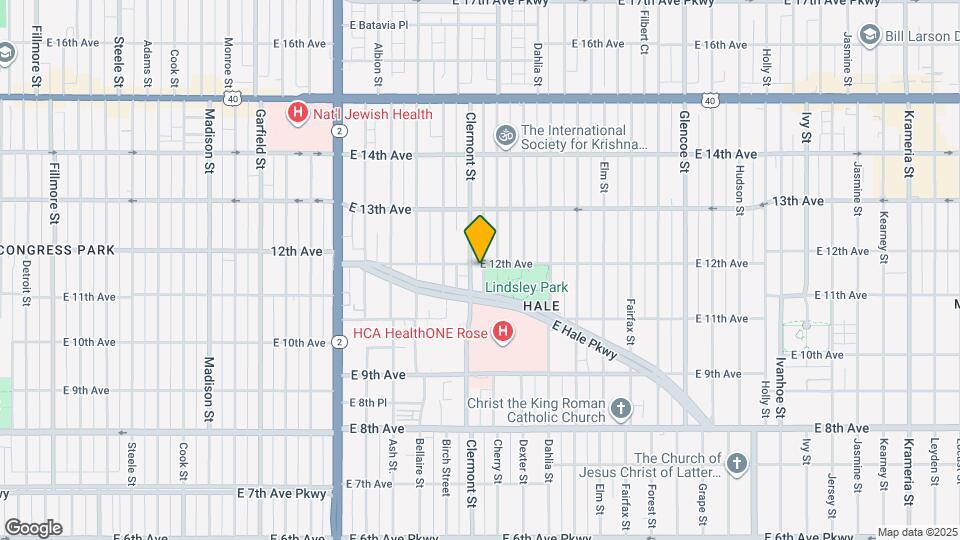 1190 Clermont St Map and Location Details