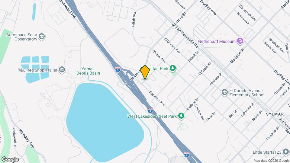 Sylmar Villas Senior Housing Map and Location Details