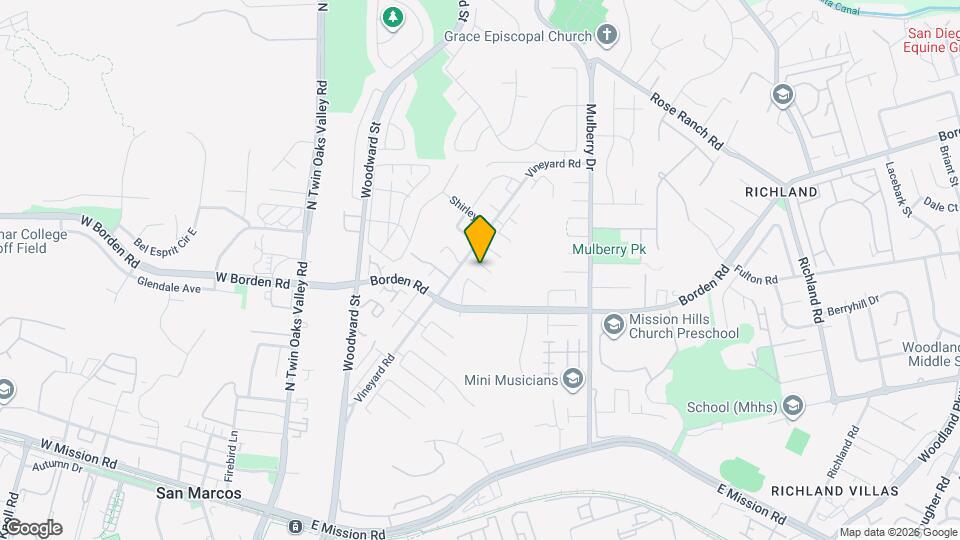 449 Chestnut Ave Map and Location Details