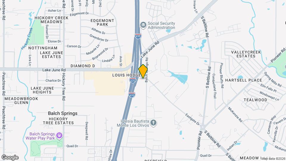 2615 Balch Springs Rd Map and Location Details